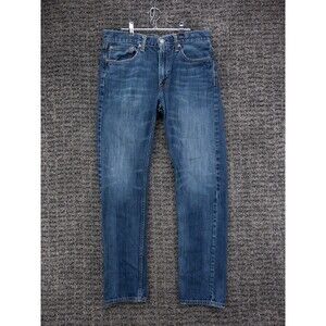 American Eagle Jeans Mens 32x32 Actual 33x31 Blue Original Taper Distressed